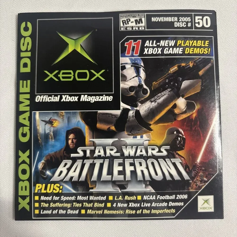 Official Xbox Demo Disc 48,49,50. MortalCombat, Farcry, StarWars Battlefront